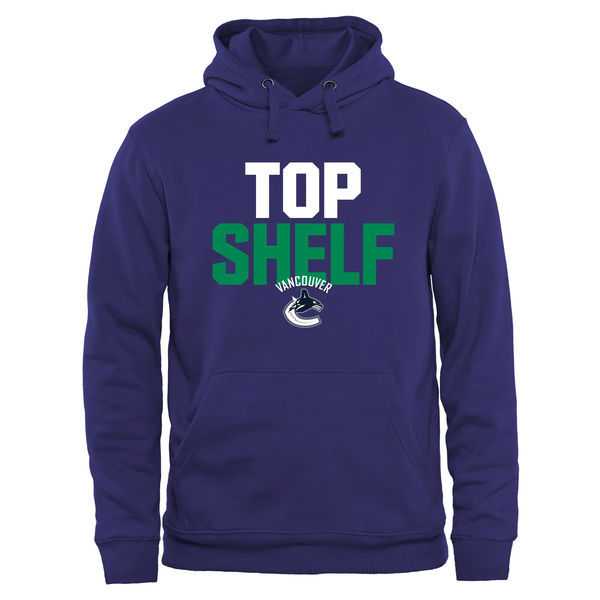 Men's Vancouver Canucks Top Shelf Pullover Hoodie - Royal,We sell and wholesale Men's Vancouver Canucks Top Shelf Pullover Hoodie - Royal on line form chian!
